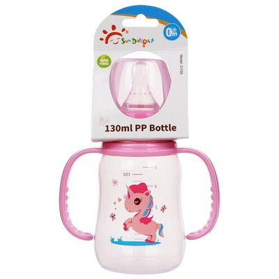 Doppeltes Handel pp. 5oz 130ml bilden neugeborene Baby-Saugflasche einen Bogen