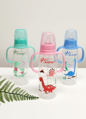 Geruchlose Baby-Saugflasche BPA freie doppelte neugeborene Griff-pp.
