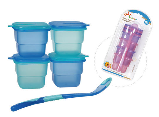 BPA-freie luftdichte Plastiksäuglingsnahrungs-Speicher-Gefrierschrank-Behälter