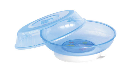 BPA FREI mit Abdeckungs-und Saugauflagen-Plastikbaby-Platte
