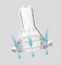 Flüssiges Silikon Babyargummi Brustwarze mit langsamem Fluss BSCI Standard