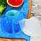 Blaue, leicht greifbare Babykühlchen und Löffel ohne BPA