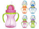 Doppeltes freies 9oz 290ml Baby Straw Cup des Griff-pp. des Silikon-BPA