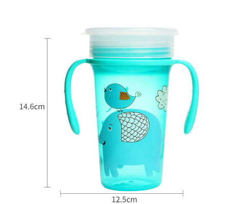 300 ml PP 360 Grad Winkel Baby Sippy Cup BSCI ISO9001 Zertifikat