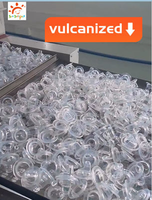 Rundförmige Silikonbrustwarzen für Säuglinge, einzeln verpackt