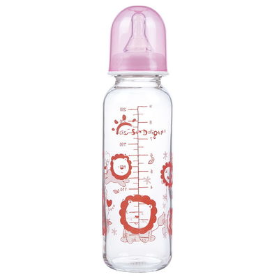Glasbaby-Saugflaschen des hitzebeständige hallo Transparenz-Standardhals-9oz 250ml