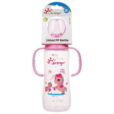 Baby-Milchflasche pp. doppelte Griff-8oz 240ml neugeborene