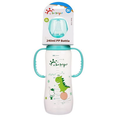 Baby-Milchflasche pp. doppelte Griff-8oz 240ml neugeborene