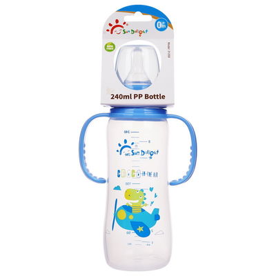 Baby-Milchflasche pp. doppelte Griff-8oz 240ml neugeborene