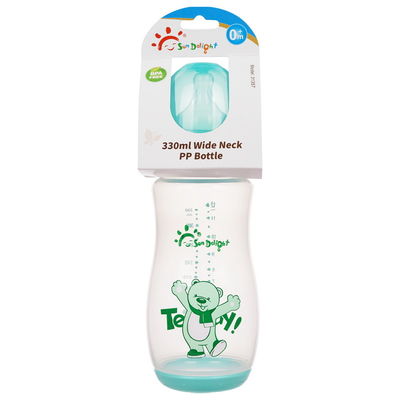110℃~120℃ pp. bilden Baby-Nippel-Flasche 12oz 330ml einen Bogen