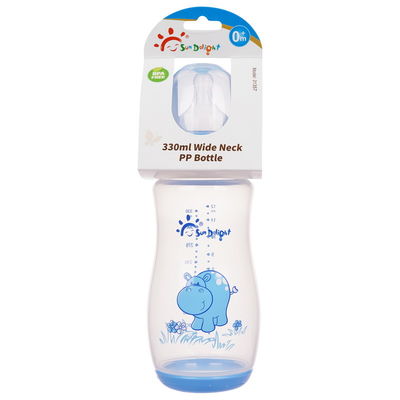110℃~120℃ pp. bilden Baby-Nippel-Flasche 12oz 330ml einen Bogen