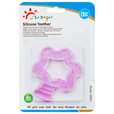 Reißfestigkeits-geruchloses 3-monatiges Baby-Silikon Teether