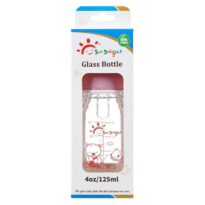 hals-Borosilicat-Glas-Baby-Saugflaschen 125ml 4oz Standard