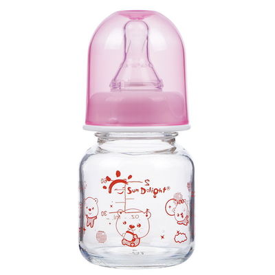 110-150℃ 60ml 2oz flüssiges Silikon-Glasbaby-Saugflaschen