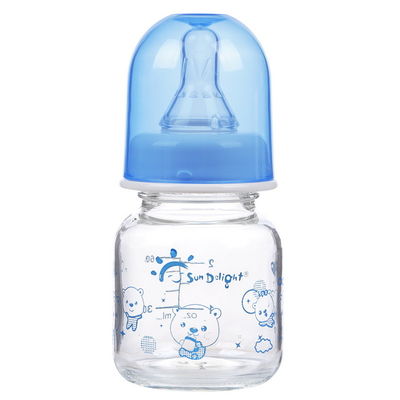 110-150℃ 60ml 2oz flüssiges Silikon-Glasbaby-Saugflaschen