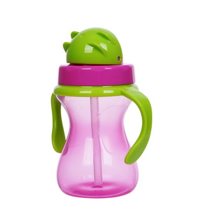 Doppeltes freies 6oz 190ml Baby der Griff-BPA belastete Straw Cup