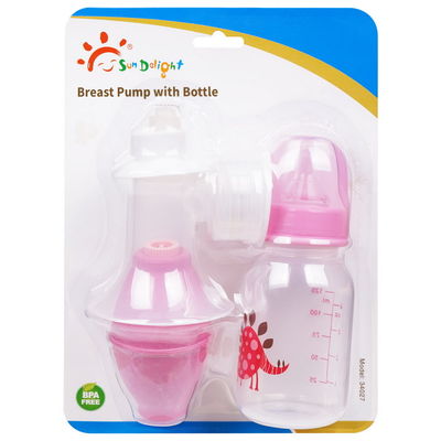 Freie manuelle Brust-Pumpe pp.-Latex-BPA mit Flasche
