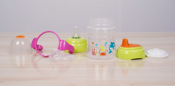 Verschütten Sie nicht 2 in 1 freier 6-monatiger das 6 Unzen-Baby Sippy-Schale BPA