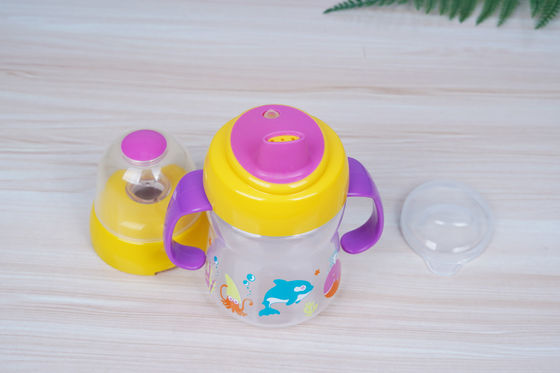 2 in 1 freier 6-monatiger 6 Unzen-Baby Sippy-Schale des Nippel-Sogbpa