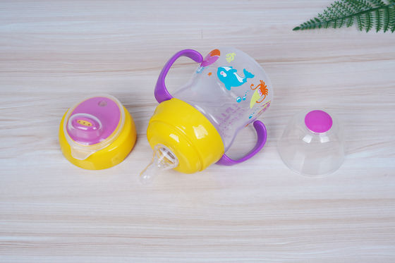 2 in 1 freier 6-monatiger 6 Unzen-Baby Sippy-Schale des Nippel-Sogbpa