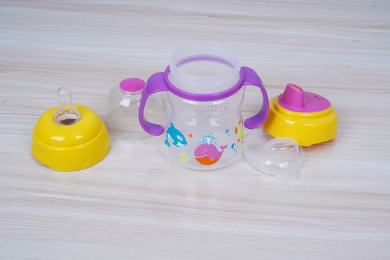 2 in 1 freier 6-monatiger 6 Unzen-Baby Sippy-Schale des Nippel-Sogbpa