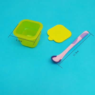 freier luftdichter Plastiksäuglingsnahrungs-Speicher 2pcs BPA mit Löffel