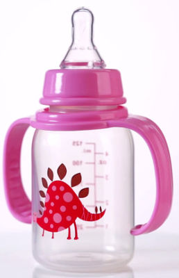 Standard-4oz 125ml Griff der Polypropylen-Baby-Flaschen-zwei