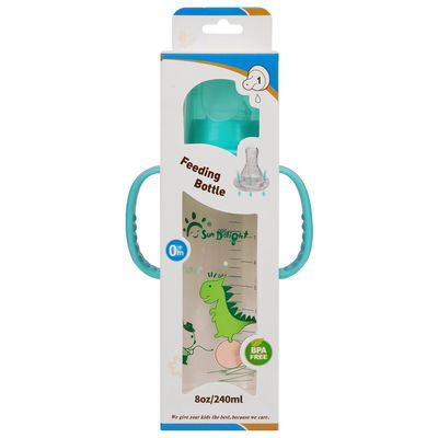 neugeborene Baby-Saugflasche 8oz 240ml mit Griff zwei