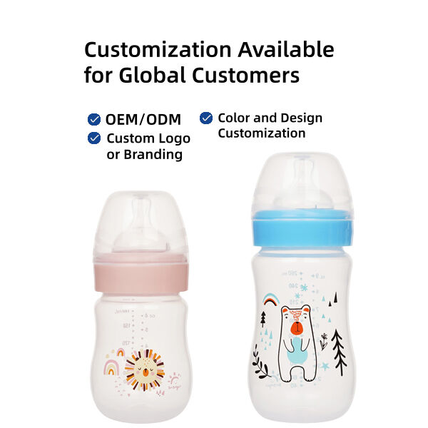 2026 Neues Design Anti-Kolik BPA-frei PP Babyflasche mit Silikon Nippel 0-12 Monate