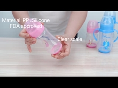 Hals-Bogen-Baby-Saugflasche 9oz 260ml pp. breite